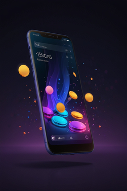 Smartphone mit Casino-App